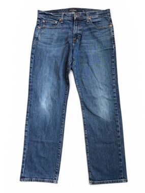Lucky Brand 221 Straight Jeans Men's 34x30 Medium Blue Denim